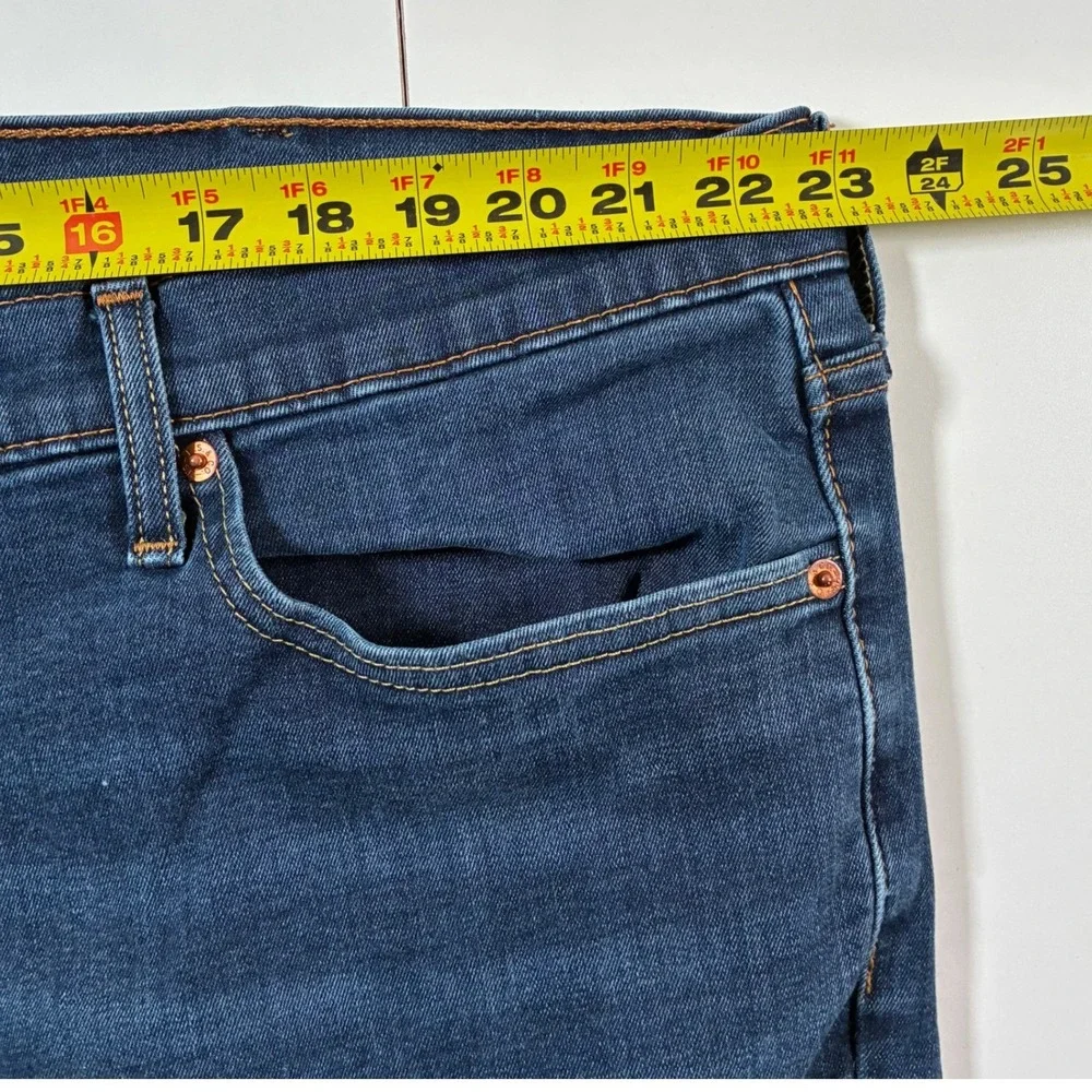 Levi's 541 Athletic Taper Jeans 46x30 Dark Blue Stretch Denim USA (Tag‎ 48x32)